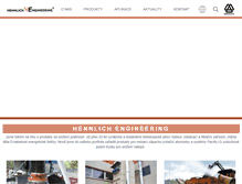 Tablet Screenshot of engineering.hennlich.cz